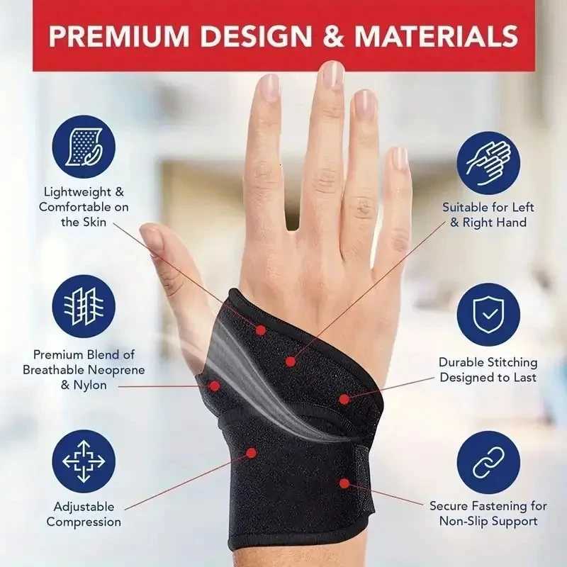 1PC Adjustable Wrist Brace for Carpal Tunnel Tendinitis Pain Relief Sport Support Wrap for Arthritis Sprains M251226