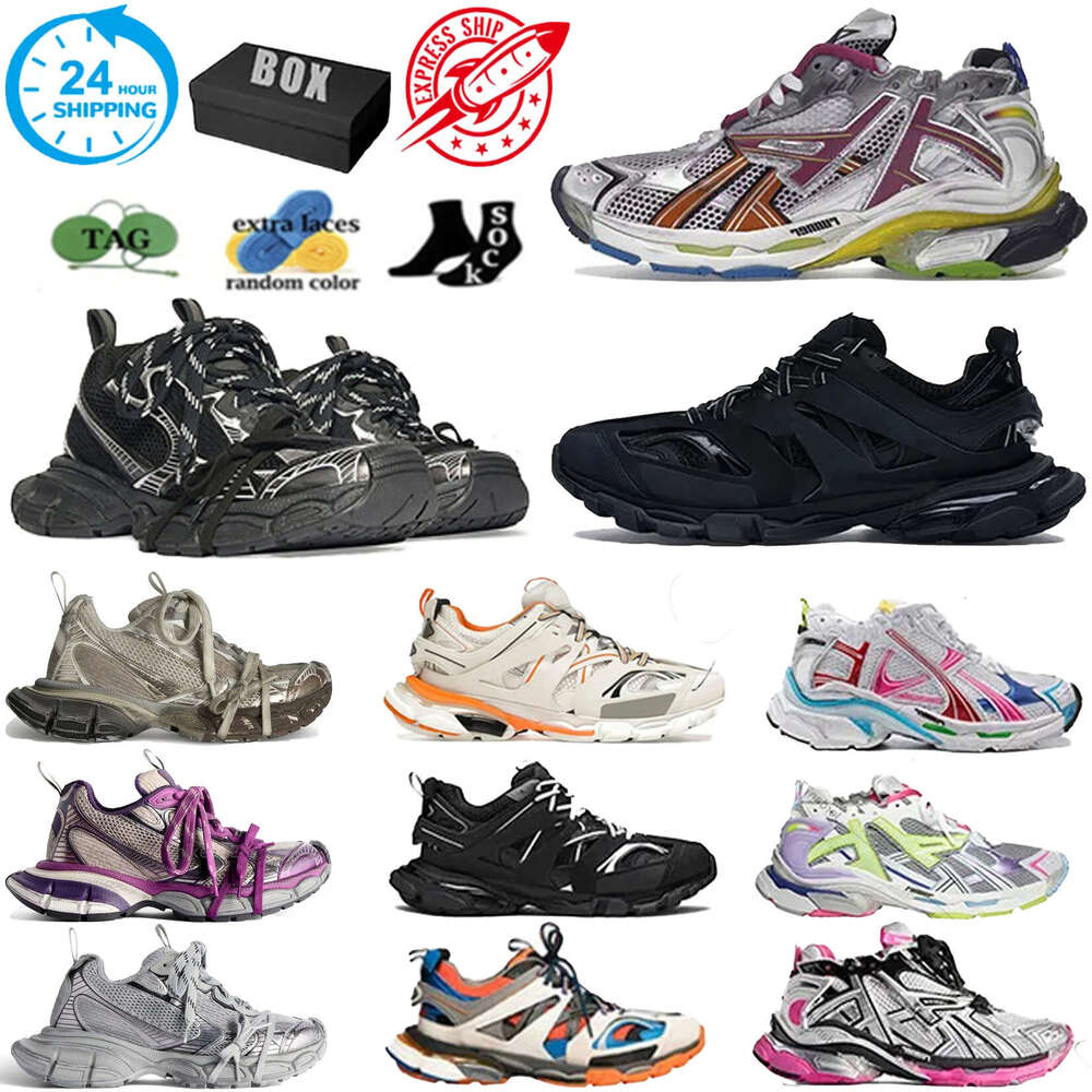 Designer Casual Shoes Track Runners 7 7.0 Sneakers 7.5 3.0 Paris Triple White Black Pink Grey Beige 3xl sneakers Mens Womens Trainers Tennis Shoes