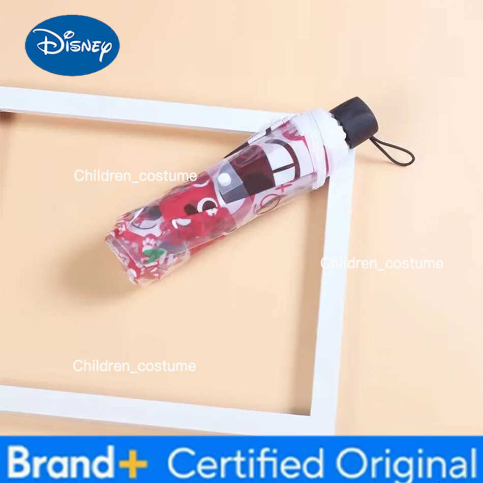 Disney New Cartoon Stitch Portable Folding Umbrella Cute Stitch Automatic Transparent Umbrellas Fashion Manual Umbrella Kid Gift H251226