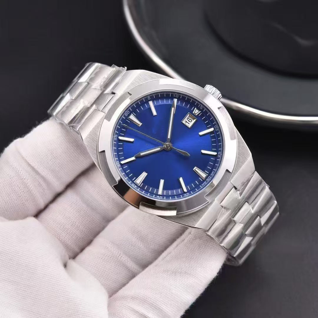 Wholesale high-quality men's business watches, custom automatic mechanical movements, stainless steel/rubber straps, sapphire glass