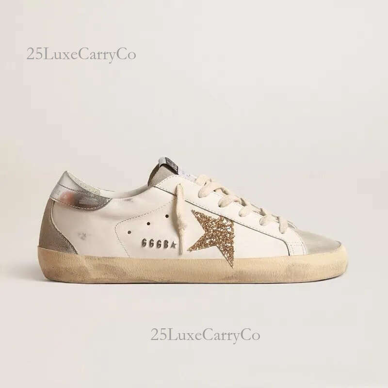 Designer star goodegoosewomen Athleisure Shoes goldenlys goose men Fashion Running Shoe Super star sneakers Leopard White Doold Dirty versatile sneakers 811
