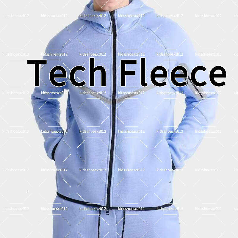 Niketech Fleece Tracksuit Doudoune Enfant Sweatsuit Niki Tech Fleece Sweatpants Tech Fleece Spring Autumn Mens Suit Pants Hooded Sports Kids Clothing Size M-XXL