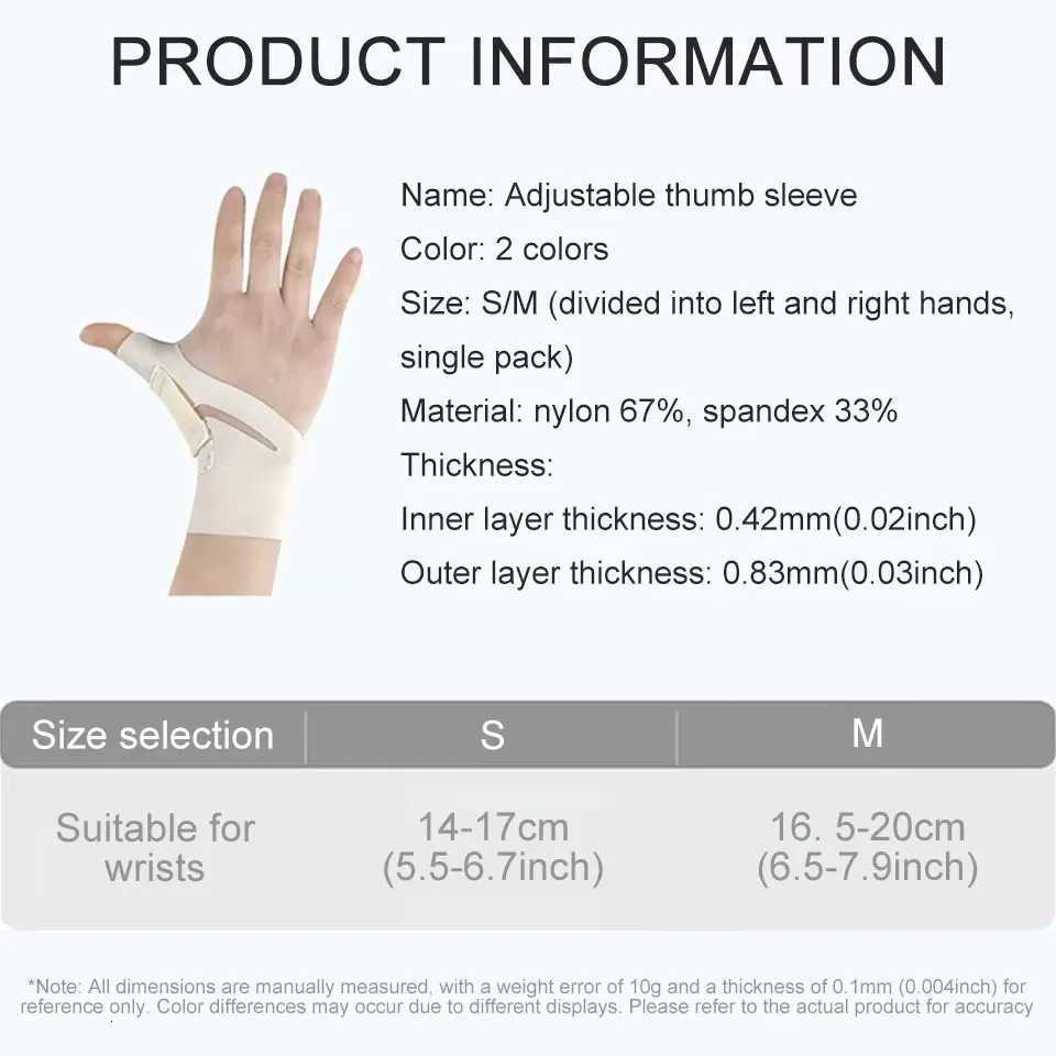 LOOGDEEL Elastic Thumb Support Relieving Pain Arthritis Joint Pain Tendonitis Sprains Thumb Compression Sleeve Protector Unisex M251226