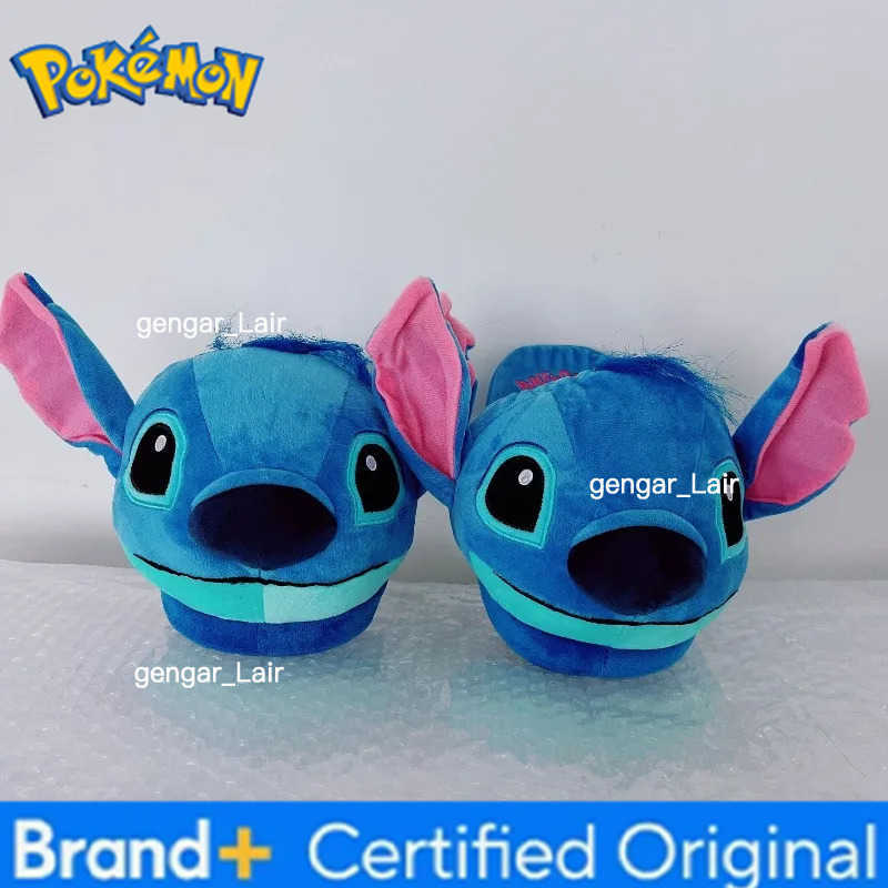 Pokemon Anime Pikachu Snorlax Eevee Plush Cotton Slippers Couple Indoor Soft Non-Slip Home Shoes Kawaii Slippers for Man Women W251226