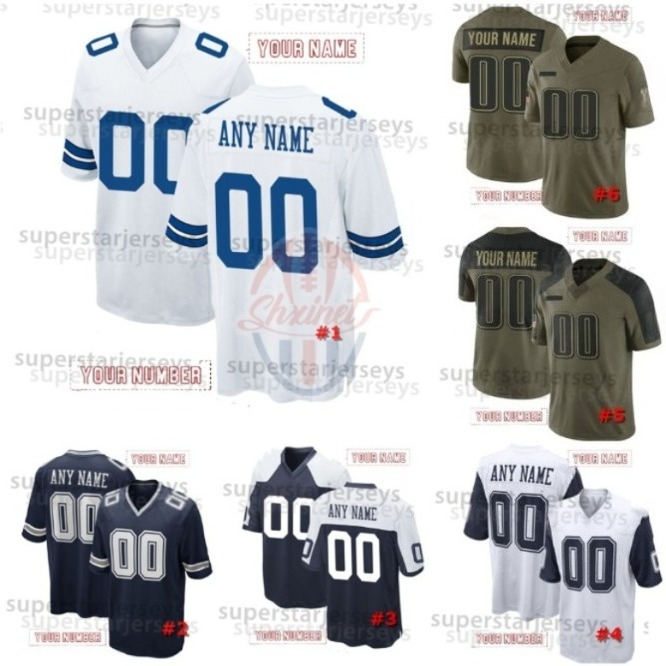 2025 Olive Salute Ceedee Lamb 88 George Pickens Jersey Dak Prescott 4 Trevon Diggs Ferguson 87 22 E.Smith Football Jerseys Support Any Number Name