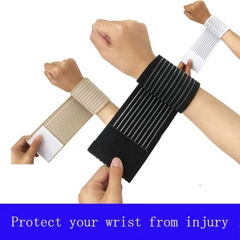 2Pcs Fitness Wristbands Elastic Compression Wrist Straps to Prevent Twisting M251226