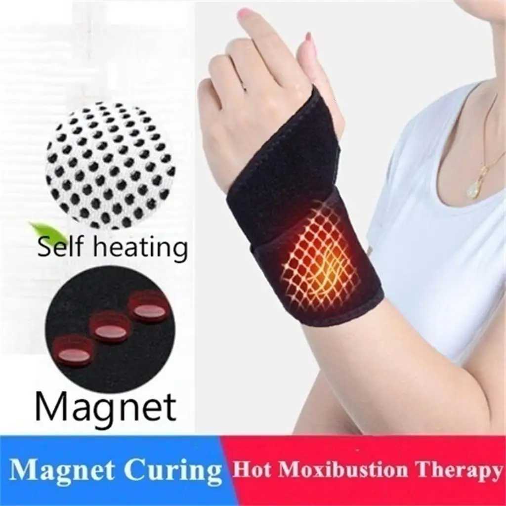 1 Pair Heated Wristband PROfESSional Therapy Sports PROtection Wrist Pain ReliEF Far Infrared Therapy Pads M251226