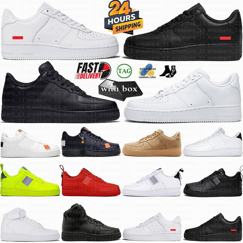 One 1 Running Shoes Men Women White Black Low Shadow Utility Classic Triple Trainers Outdoors Sports Sneakers Size 36-45