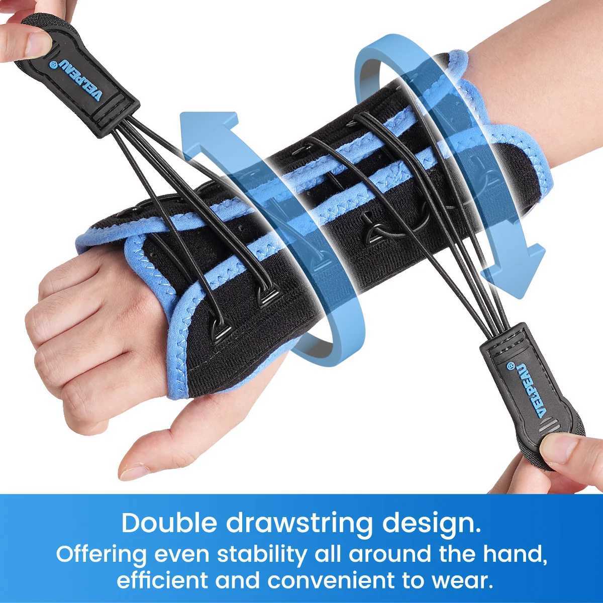 VELPEAU Wrist Brace for Carpal Tunnel Arthritis Tendonitis Sprain Injuries and Pain Relief Wrist Splint for Women Men M251226
