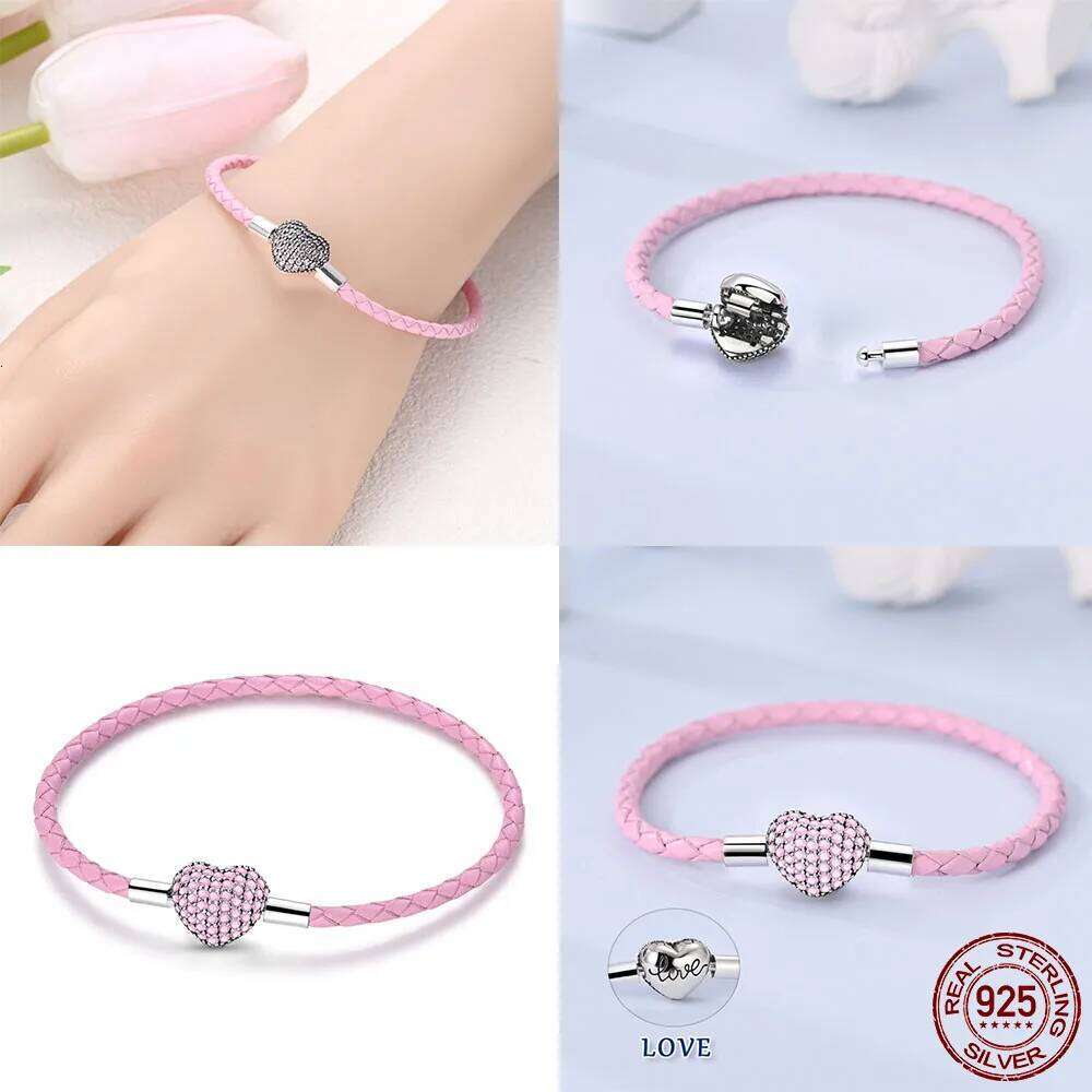 Hot Sale 925 Sterling Silver 17-20CM Bracelets Forever Love Butterfly Heart Bracelet Fit DIY Charms Beads Fashion Women Jewelry 25T1226