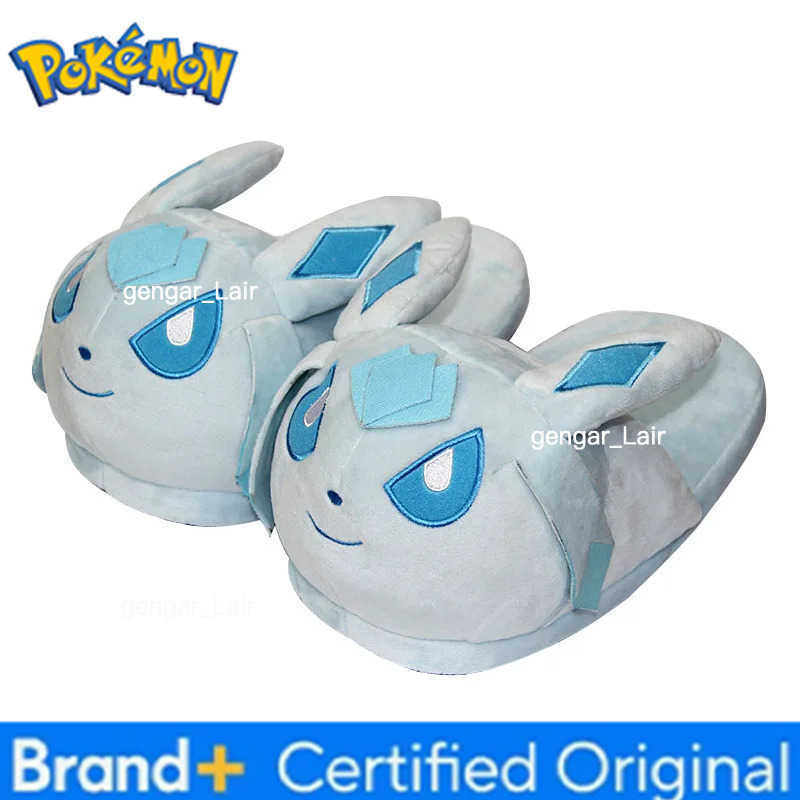 Pokemon 28cm Gengar Pikachu Umbreon Bulbasaur Psyduck Squirtle Plush Slippers Indoor Warm Winter Shoes Gifts For Adult W251226