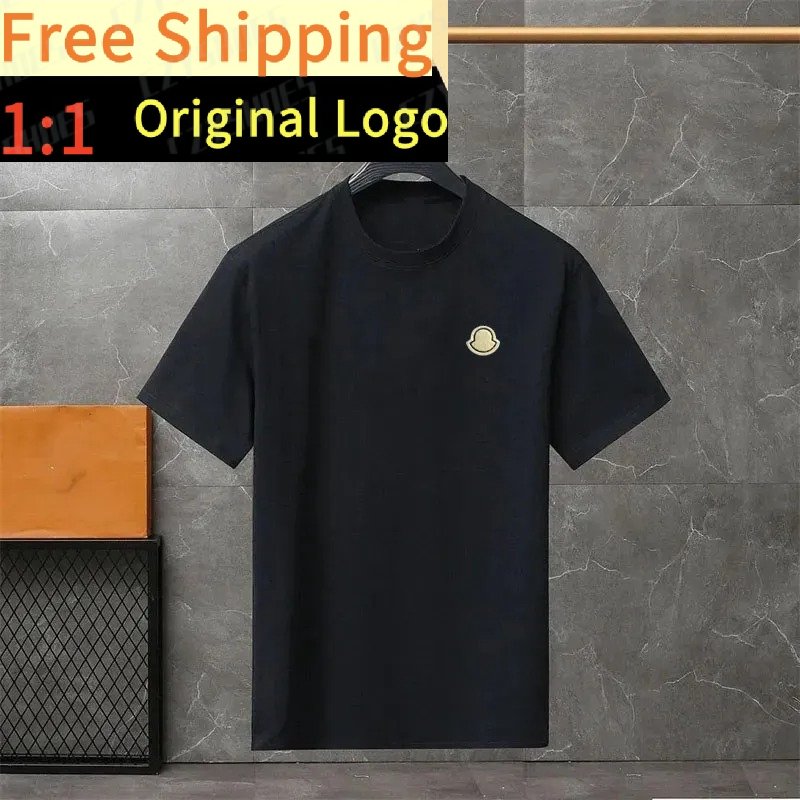 Men's T-shirt designer black and white short sleeved high-end high-quality men's embroidered letter pattern 100% pure cotton POLO yeclo02