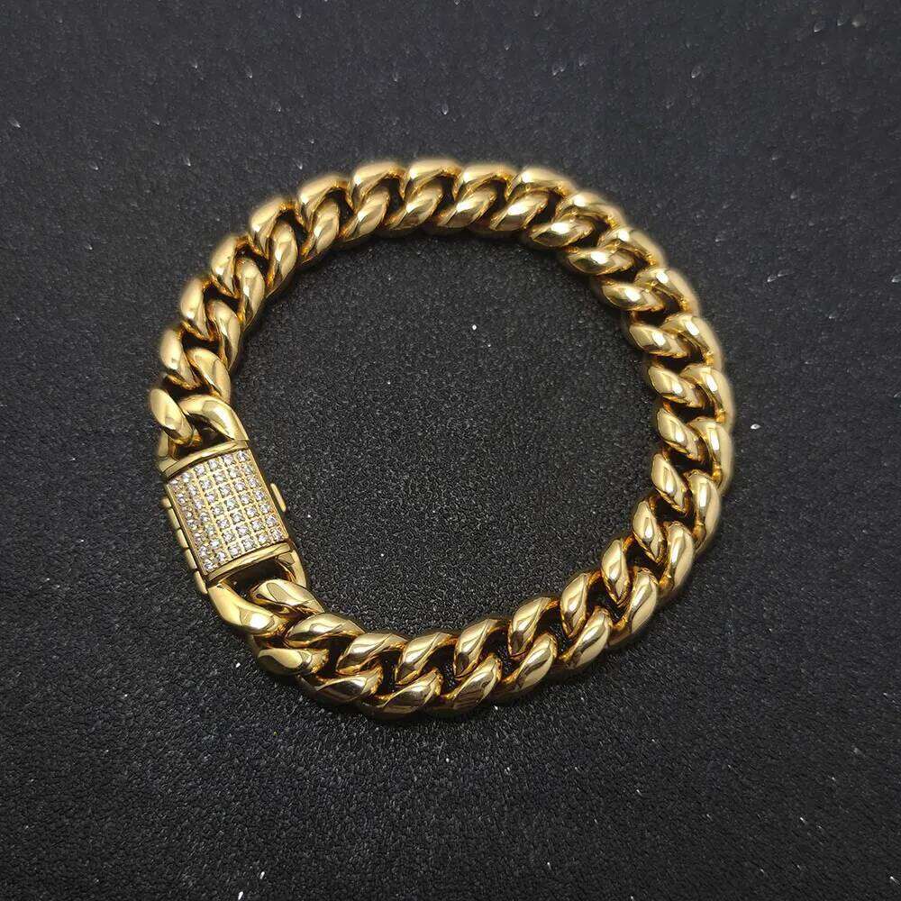 Hip Hop Rapper Rock Jewelry Cuban Link Fashion Luxury Stainless High Quality Multiple styles Bracelet For Women