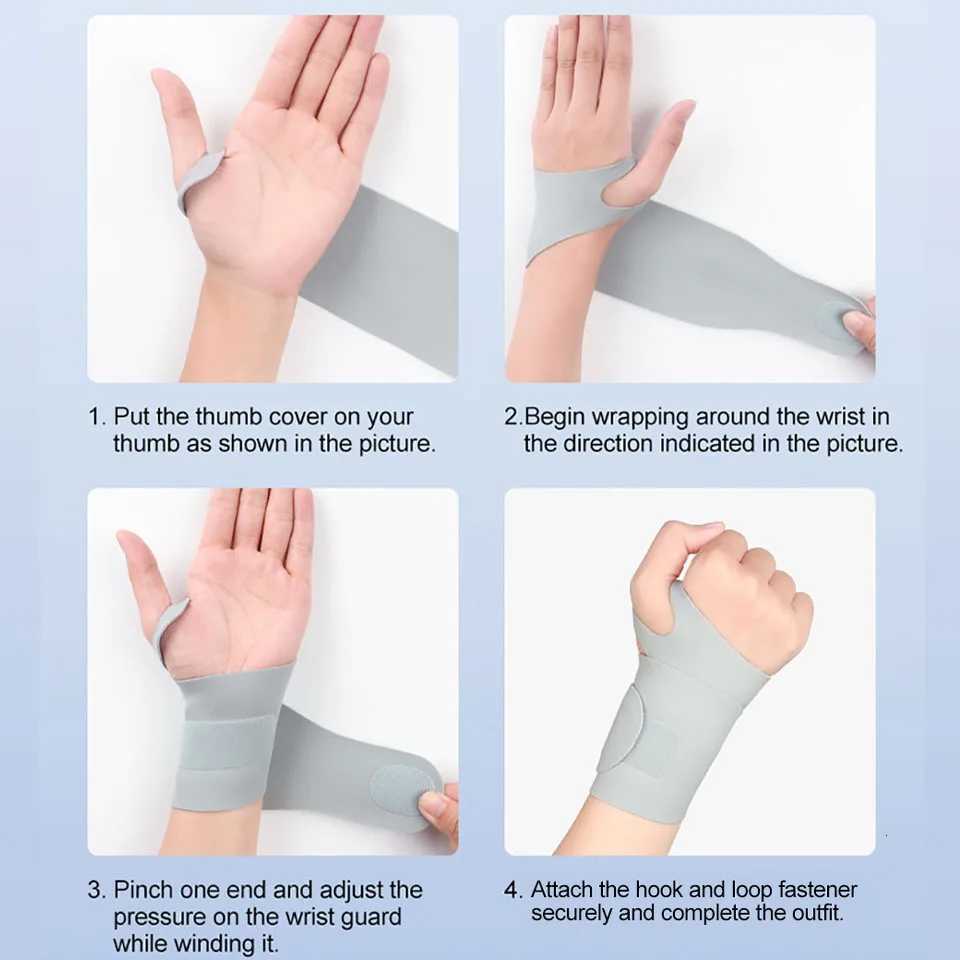 1Pcs Ultra-Thin Wrist Guard Adjustable Breathable Fixation Winding Pressurization Protect Joints Outdoor Sports Badminton Unisex M251226