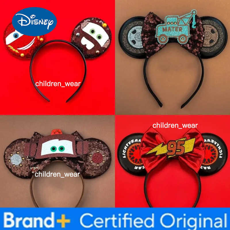 Disney Mickey Mouse Ears Headbands Women Bows Hair Accessories Toy Story Headband for Girls Kids Buzz Lightyear Alien Headwear H251226