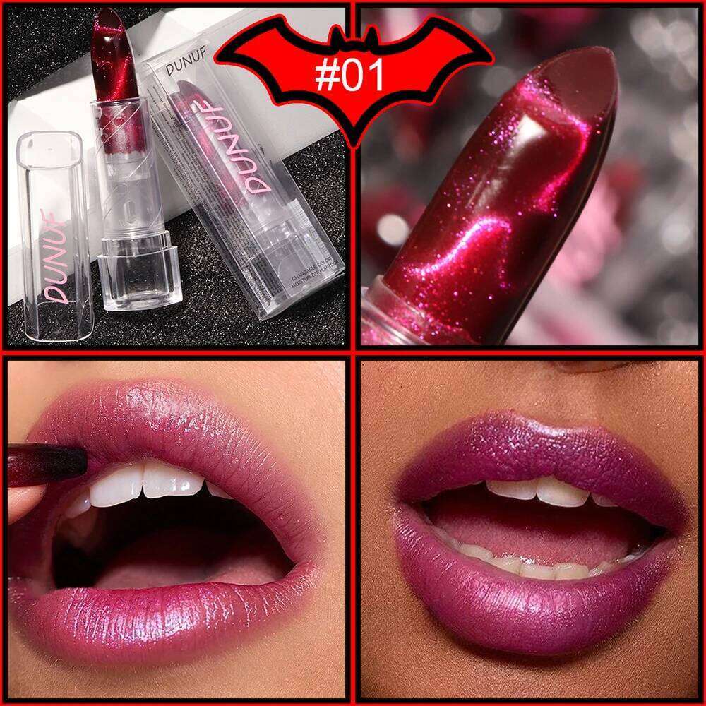 Shine Lipstick Lip Gloss High Glitter Non-sticky Mirror Makeup Waterproof Moisturizing Jelly Pink Nude Tones Y2K Christmas Gift 25H1226