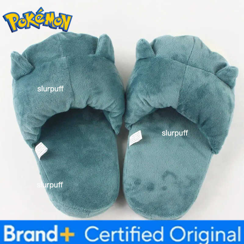 Pokemon Snorlax Cartoon Anime Cotton Slippers Plush Kawaii Winter Warm Shoes Indoor Non-slip Home Shoes Cute Adult Couple Gift W251226