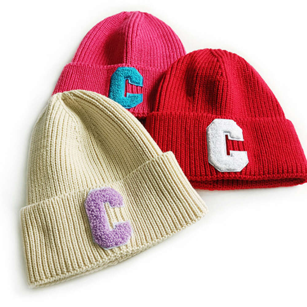 Women's Men's Block Wool Hat Autumn Winter Fashion Versatile SimpleWarm Thick Knitted European American Outdoor Face Slimming