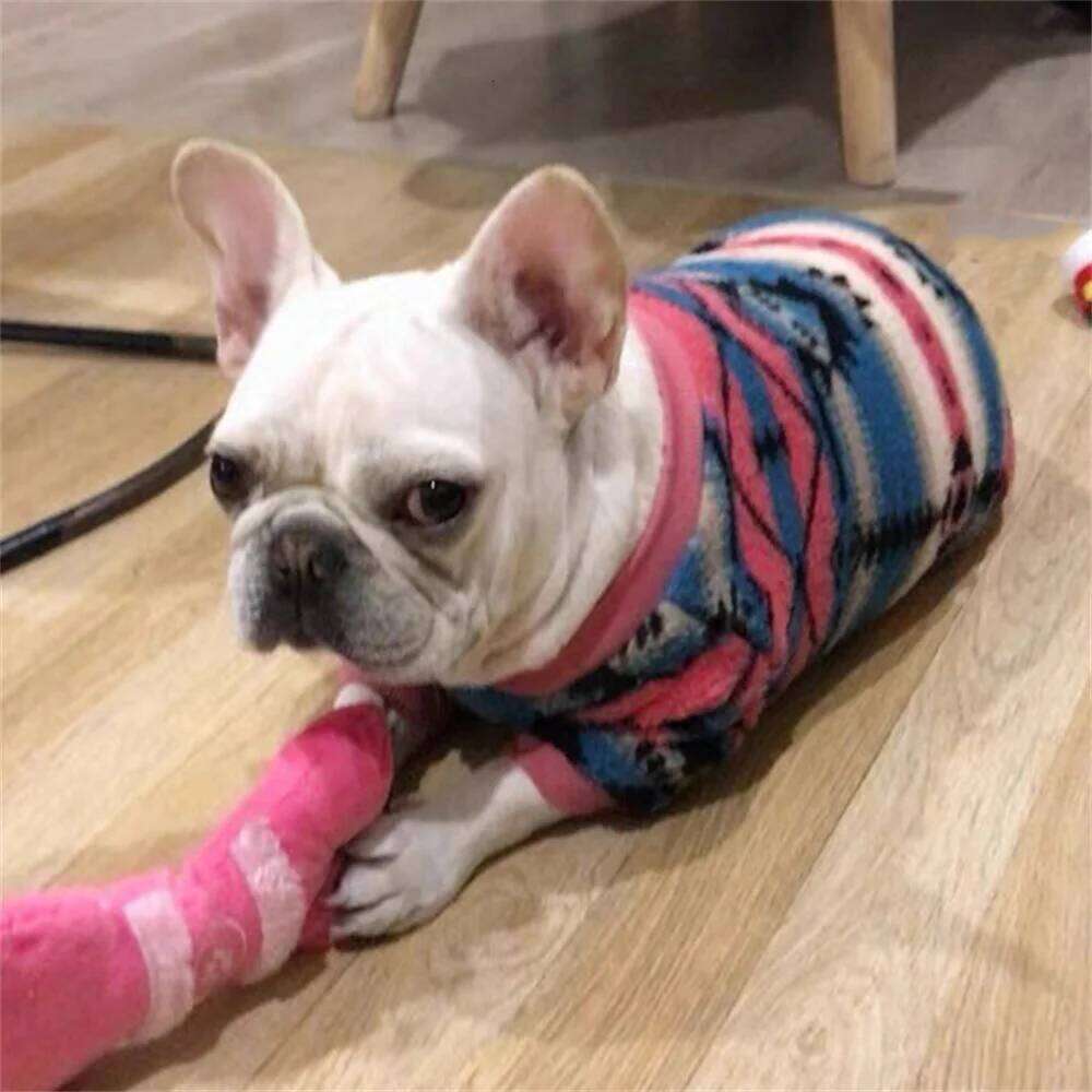 Fashion French Bulldog Sweater Warm Plush Cat Dog Clothes for Small Dogs Chihuahua Yorkshire Puppy Pullovers ropa para perros 25T1226