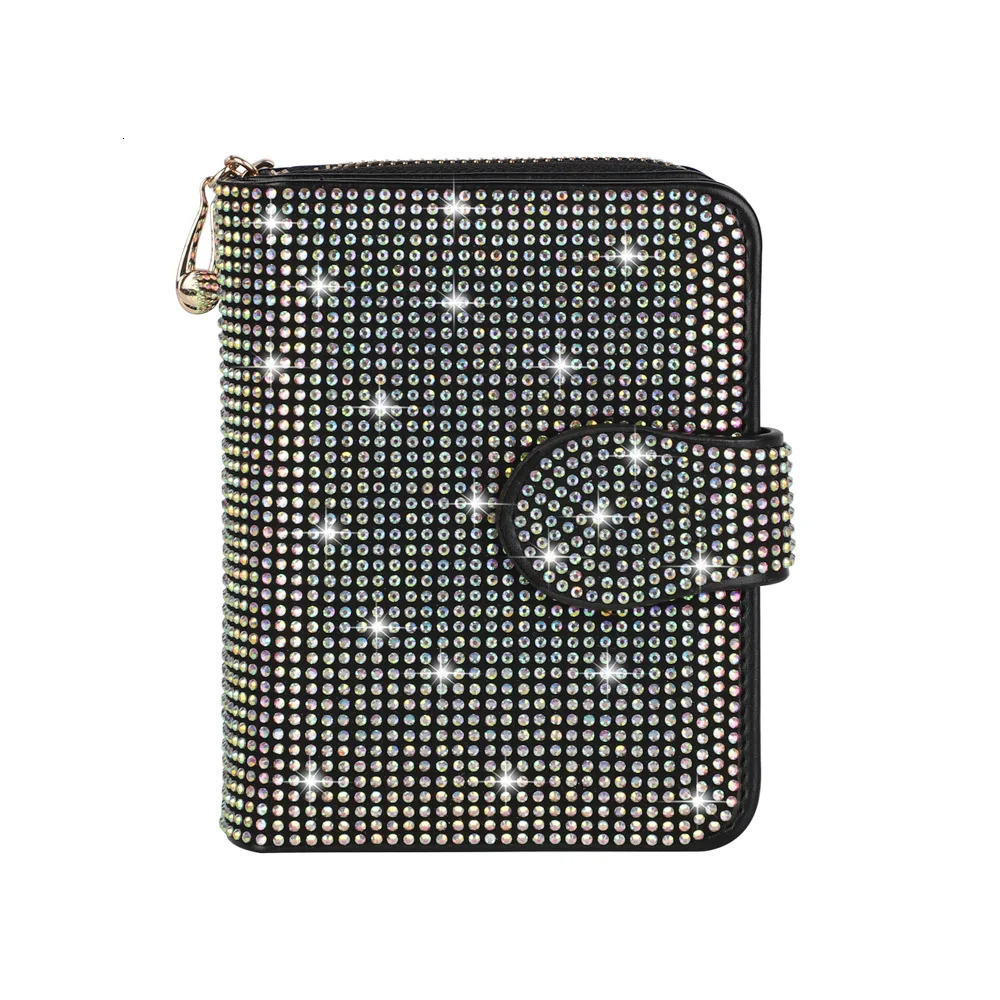 Diamond Crystal Car Driver License Bag Multi-functional Storage Organizer ID Bag Card Holder Card Bag Wallet Car Accessories 251225