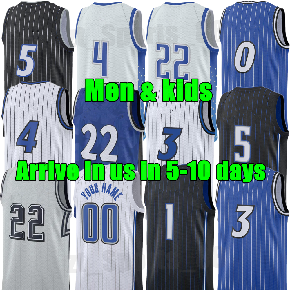 Paolo Banchero Basketball Jerseys Magics ORL Jalen Suggs Franz Wagner Desmond Bane Wendell Carter Tristan da Silva Jonathan Isaac Tyus Jones Men City Custom Jersey