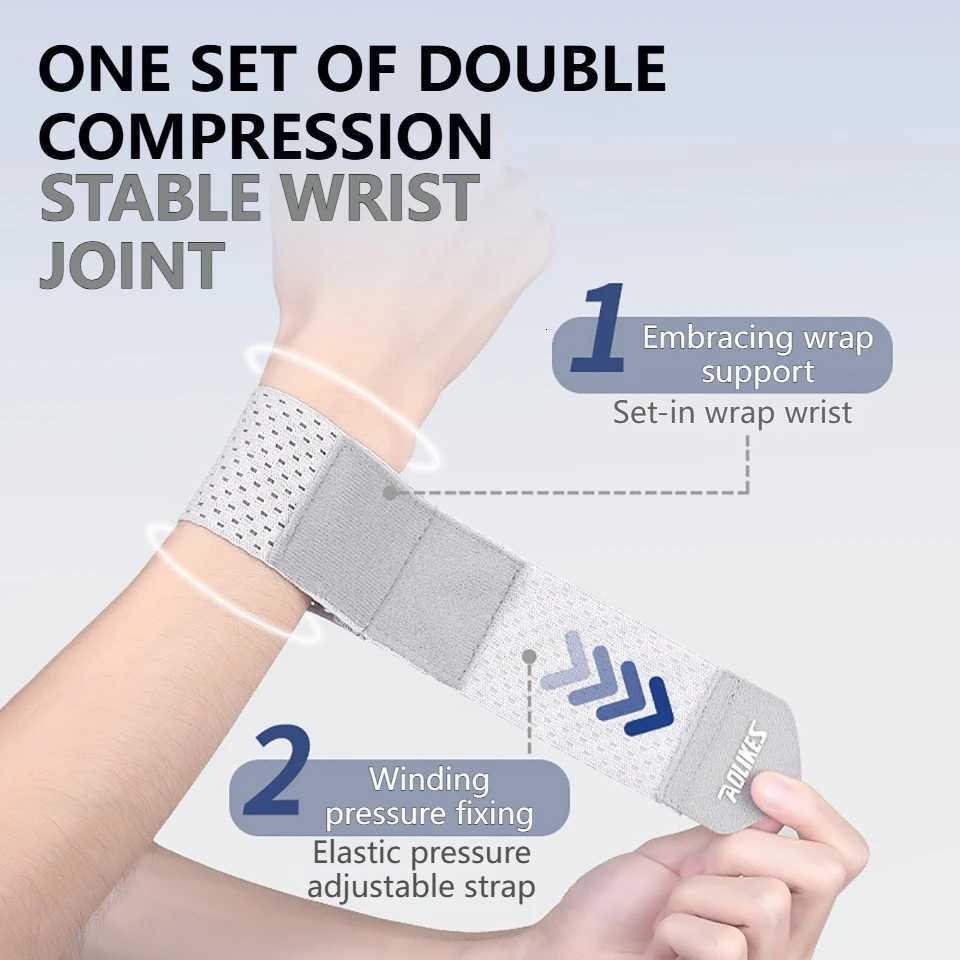 AOLIKES Wrist Band Support Sleeve Gym Support Wrist Brace Wrap Breathable Elastic Compression Bandage Hand Sport Wristband M251226
