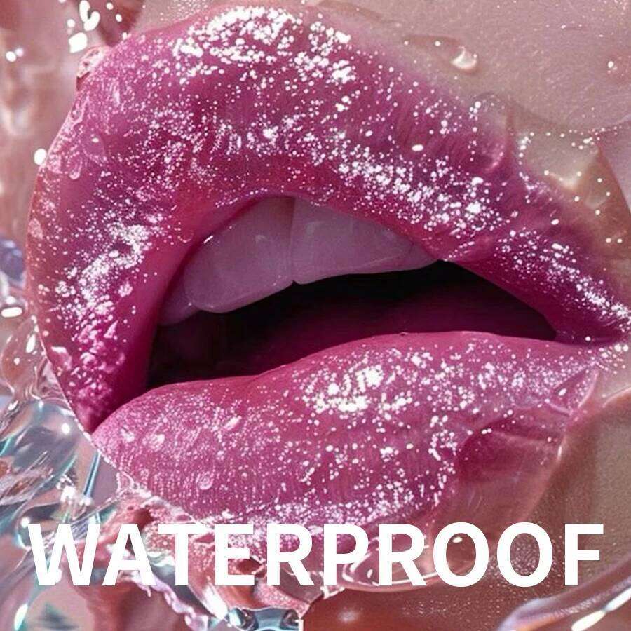Multi-color Glitter Lipstick Beauty Girl Diamond Waterproof Tint Long Lasting Shimmer Makeup Red Rose Pearlescent Lip 25H1226