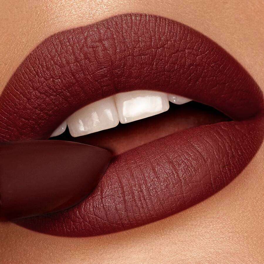 1PC Professional Lipstick Waterproof Lips Makeup Long Lasting Pigment Nude Brown Red Lipsticks Velvet Matte Lip Tint Cosmetics 25H1226