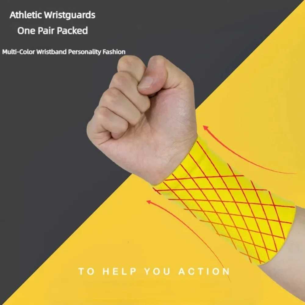 Wrist Sweatband Made By High Elastic Meterial Comfortable Pressure Protection Athletic Wristbands Armbands Sports Tennis Bands M251226