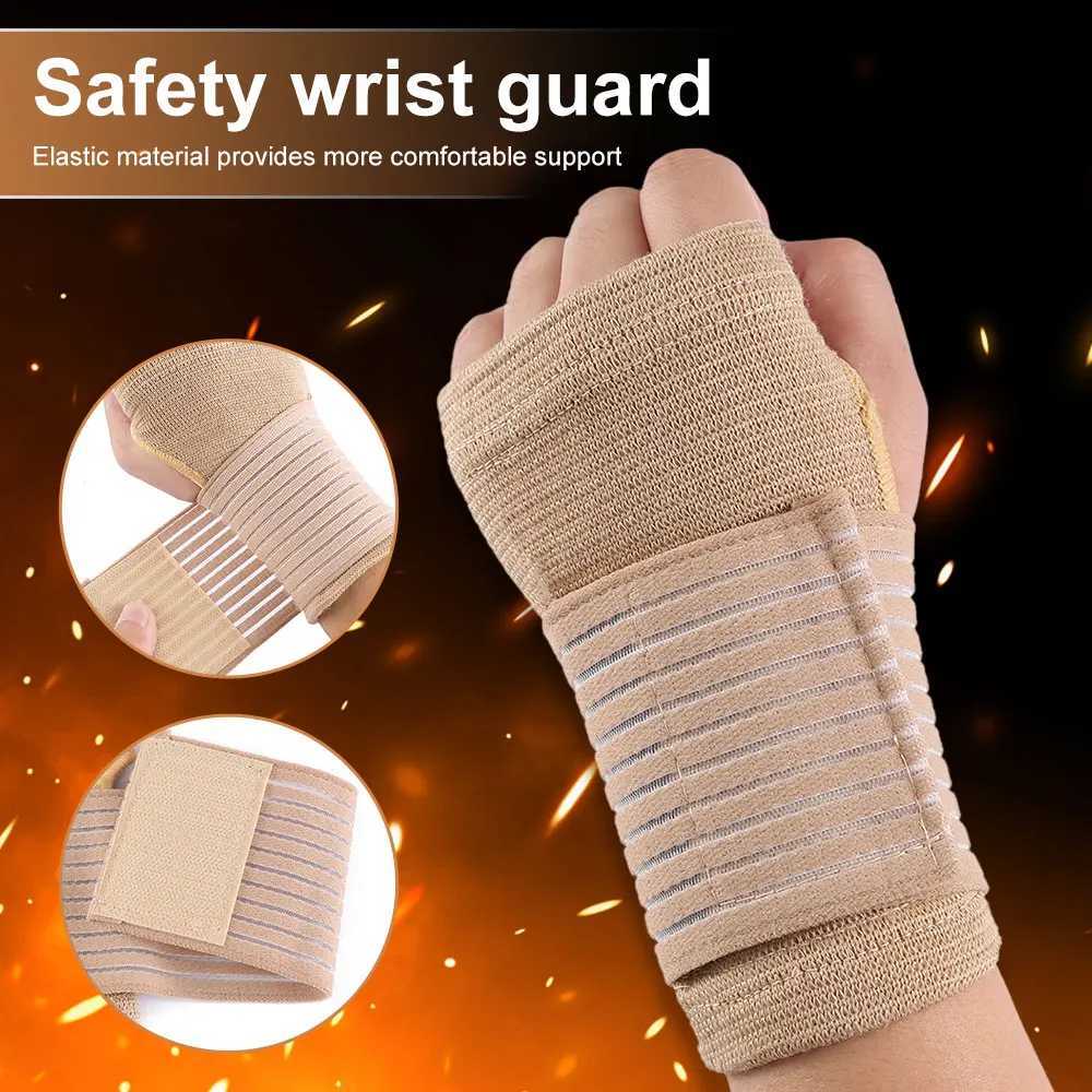 2pcs Elastic Wrist Support with Strap Carpal Tunnel Wristband Adjustable Wrist Brace for Arthritis and Tendinitis Joint Relief M251226