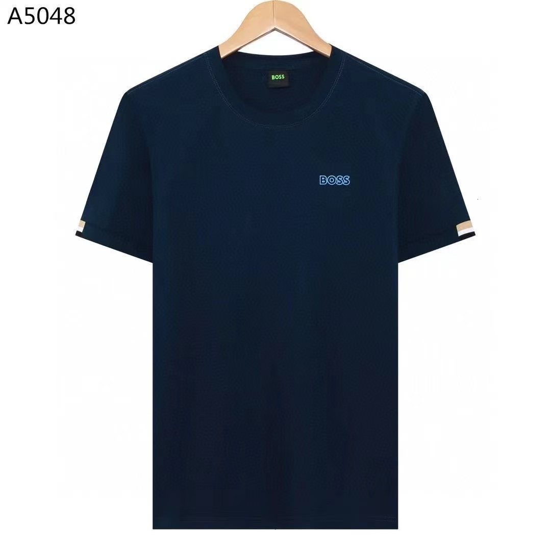 Bosse Shirt Hugobozs T Shirt Spring Summer Collection Luxury Mens Designer Bosse Polo Cotton With Short Sleeves And Round Neck Cotton TOP Bosse T Shirt 5d0