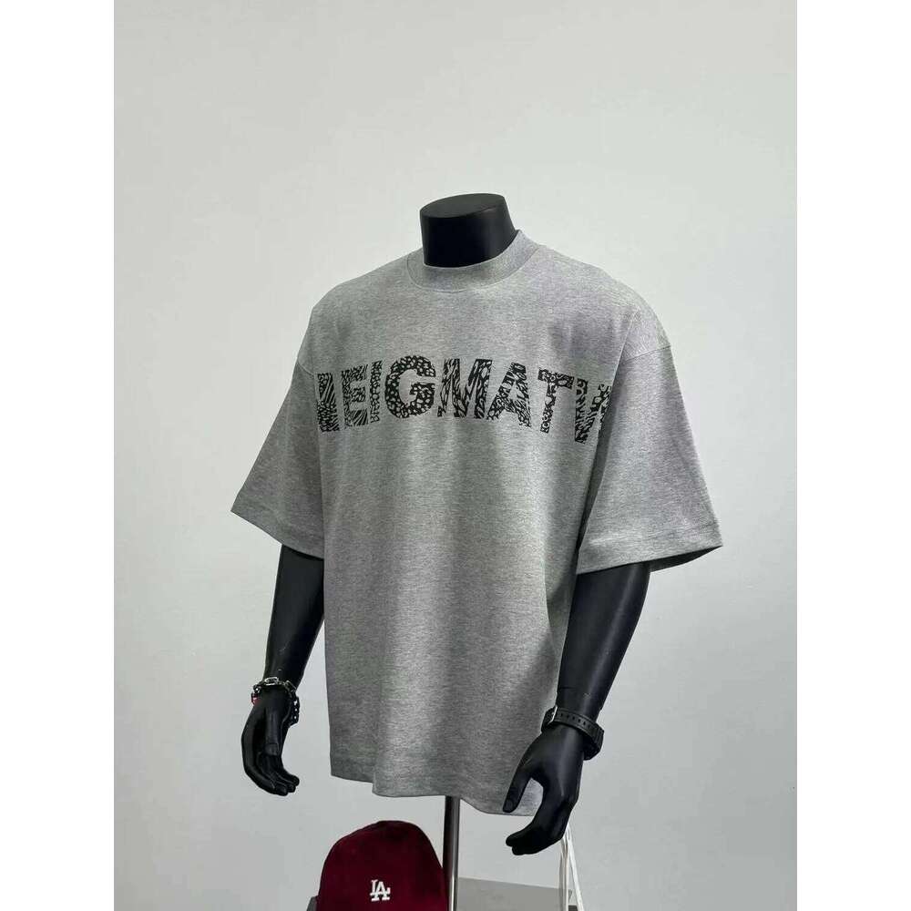 Men's Pure Cotton Grey Short Sleeve T-Shirt With Print