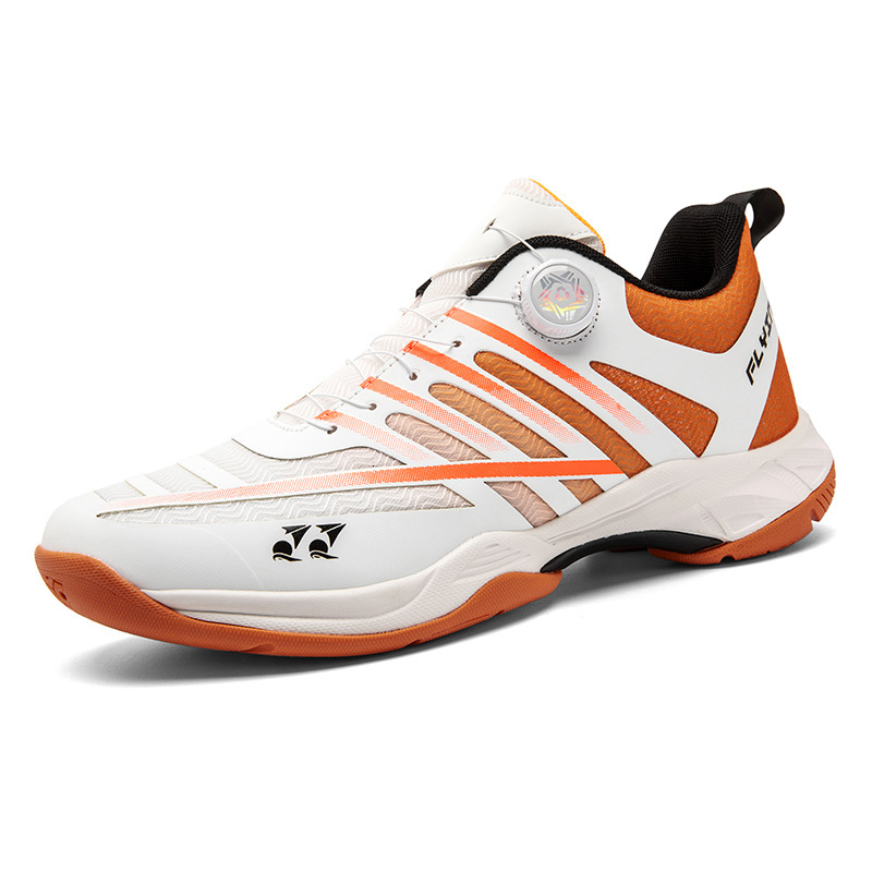 Women's sports shoes and outdoor shoes New Badminton with Rotating Buttons, Professional Competition Training Table Tennis Shoes, Non-slip Wear-r