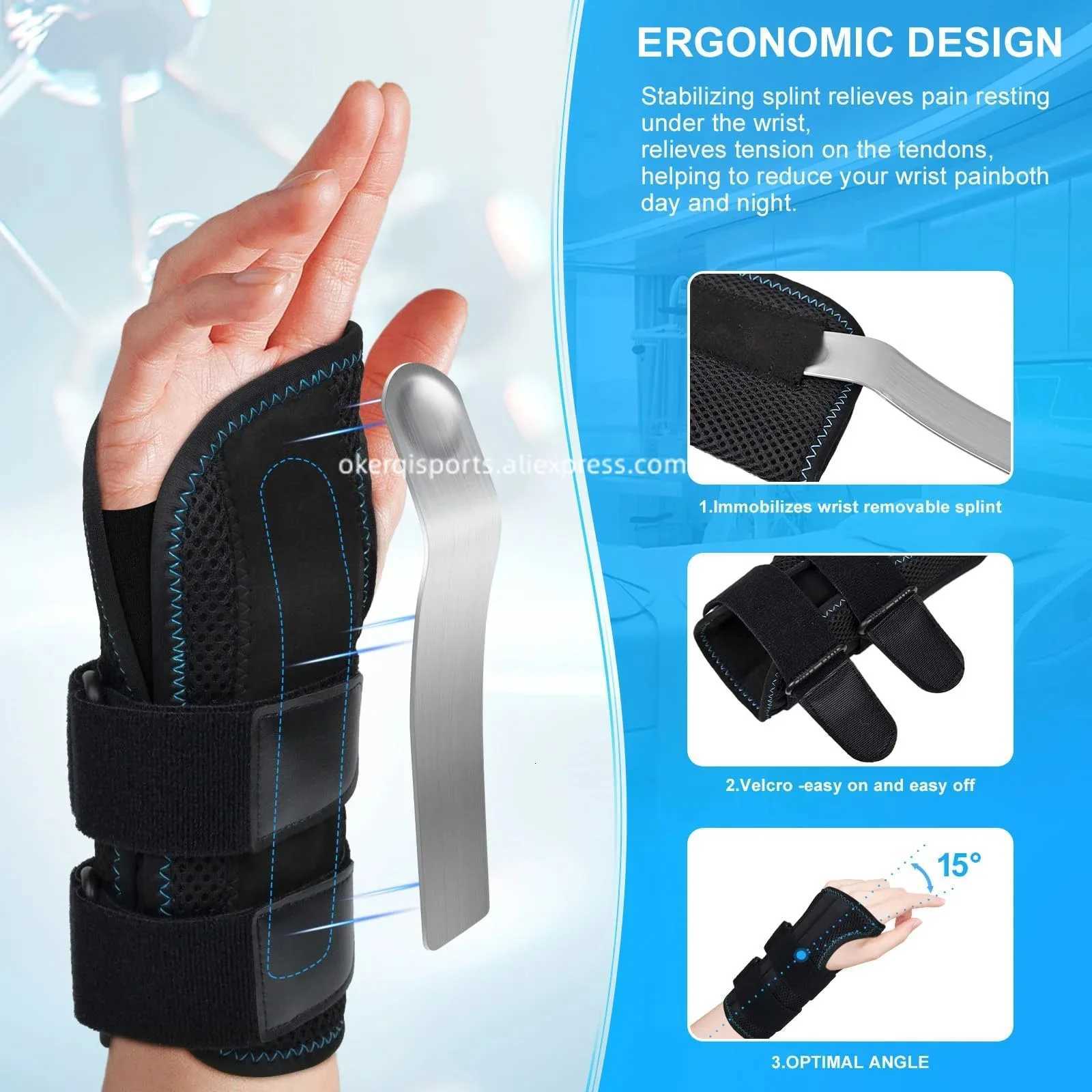 202404---1PC adjustable wrist support wrist strap sports wrist support is suitable for weightlifting and pain relief M251226