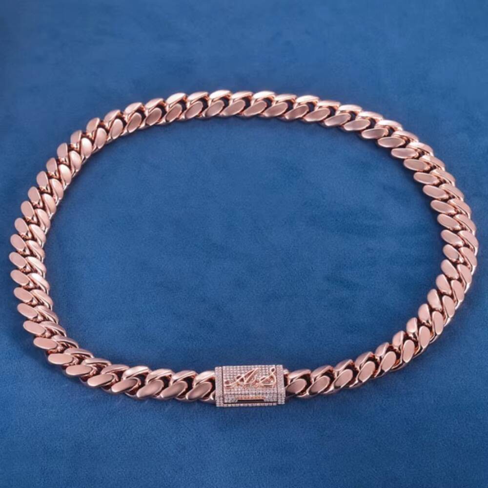 Factory Custom Cuban Chain Plain 15mm S925 Silver 10k 14k 18k Gold Plated Hiphop Moissanite Clasp Cuban Link Chain