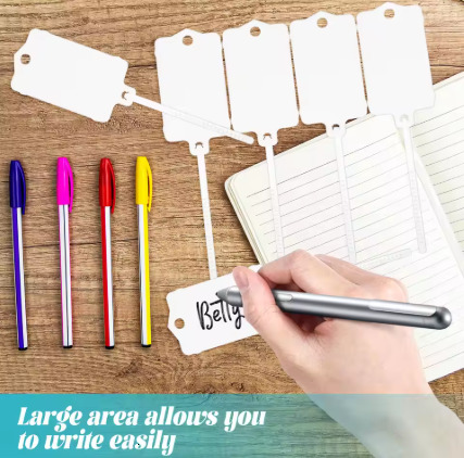 50/100Pcs Reusable Plastic Tags Hang Tag Waterproof Label Seal Cable Tie Color Classification Mark Sign Shoes Clothes Hang Label