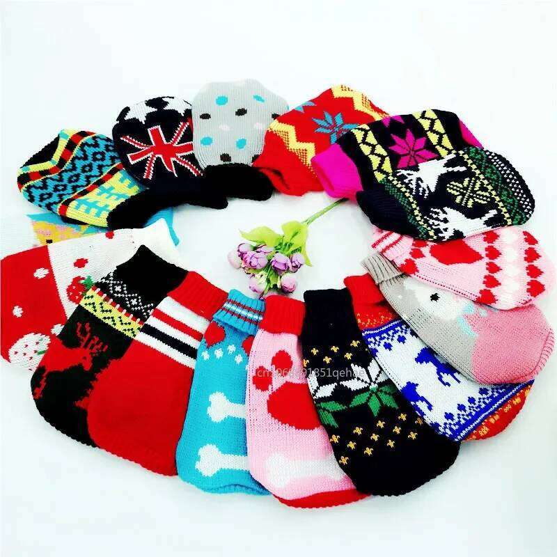 Cat Sweater Pullover Winter Dog Clothes for Small Dogs Chihuahua Yorkies Puppy Jacket Pet Clothing Christmas 25T1226