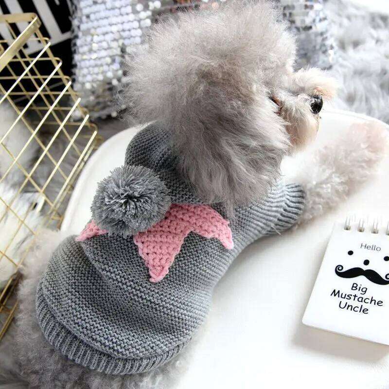Star Sweater For Dog Fashion Hoodie Coat Autumn Winter XS XL Little Small Animal Knit Costume Jacket Warm French Bulldog Terrier 25T1226