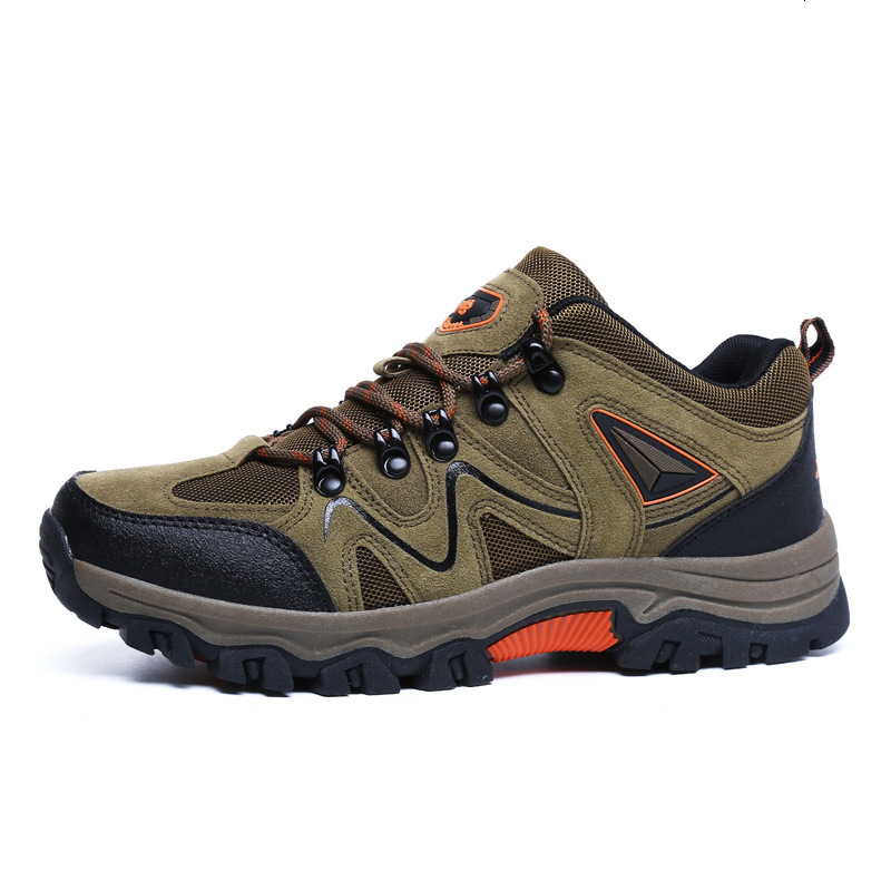 Cross-border Hot-Selling Hiking Shoes for Men, Non-Slip, Wear-Resistant, Trekking Trail Climbing Shoes, Lightweight, Cushioned, Outdoor
