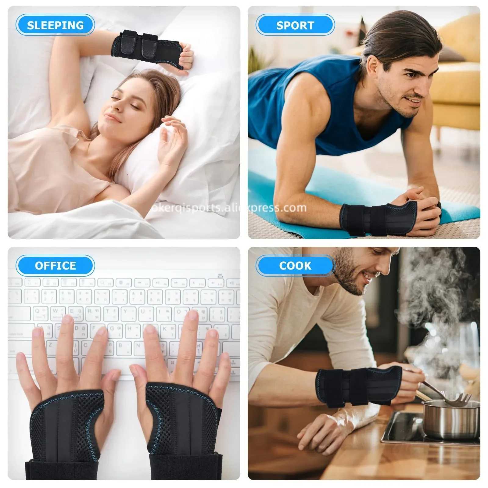 202404---1PC adjustable wrist support wrist strap sports wrist support is suitable for weightlifting and pain relief M251226