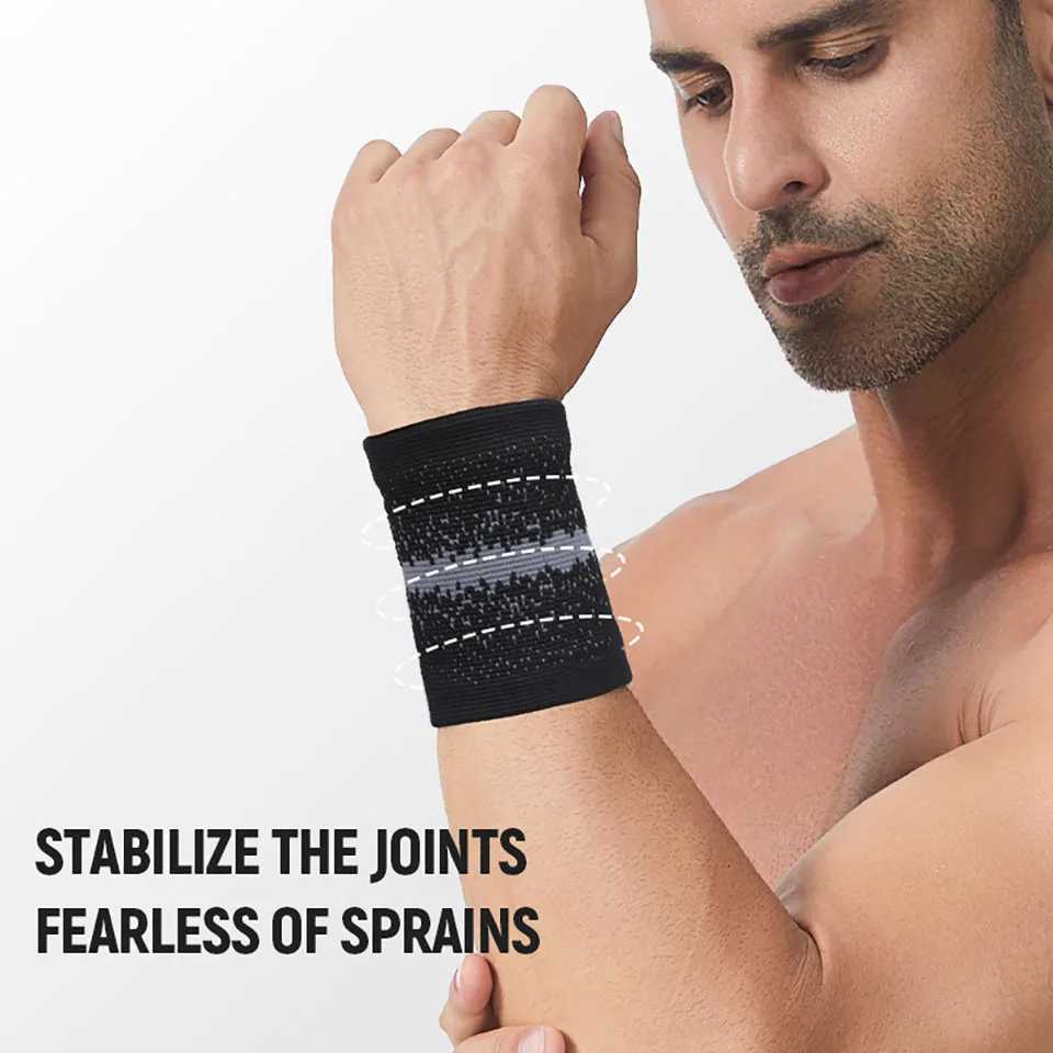 1/2Pcs Wrist Support Sweat-Absorbing Breathable Sports Wrist Guard Running Cycling Yoga Badminton Wrist Protection Men Women M251226
