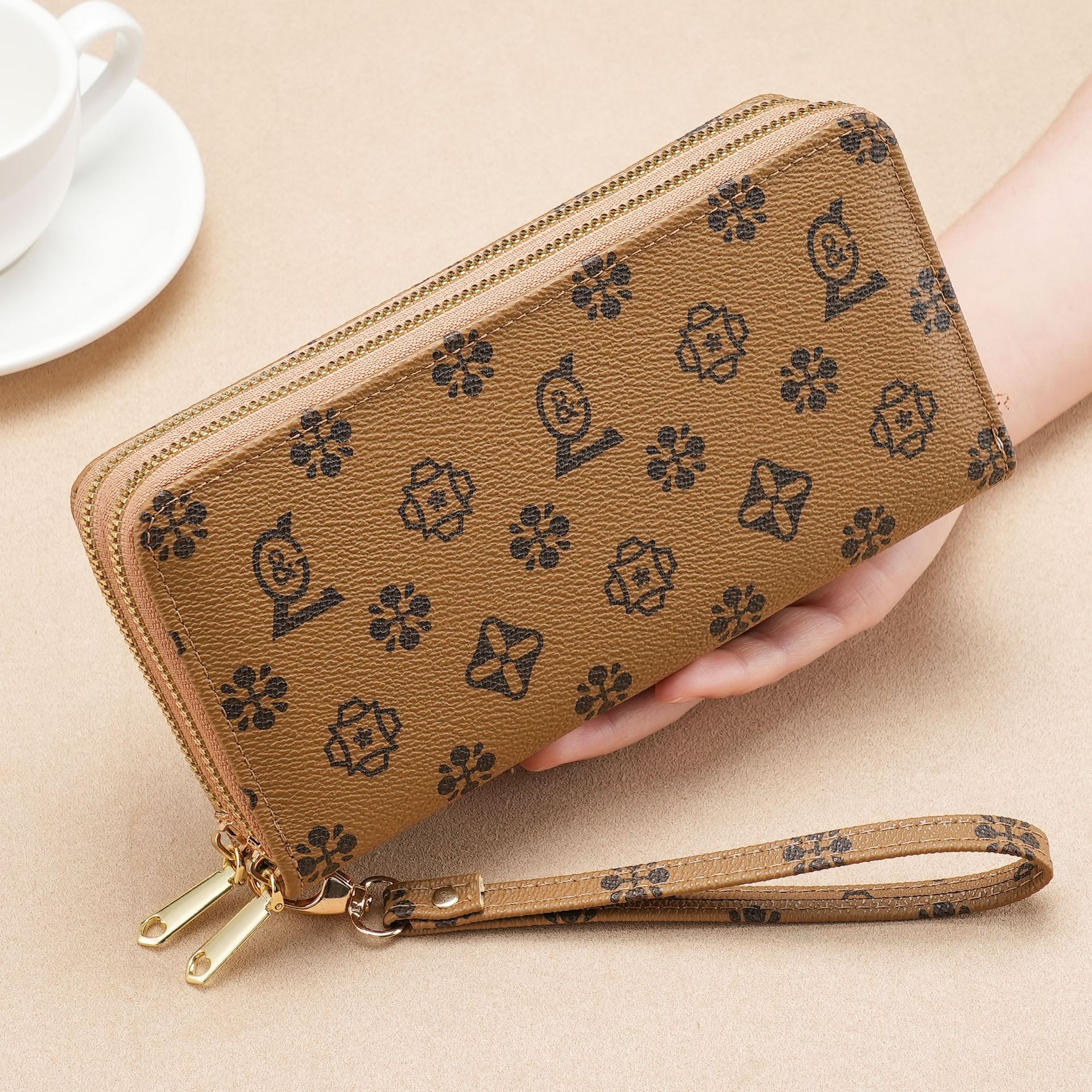 Luxurious Elegance Wallet 2026 Style Long Women's Wallet Fashion Double-Layer Zipper Large Capacity Wallet Women's