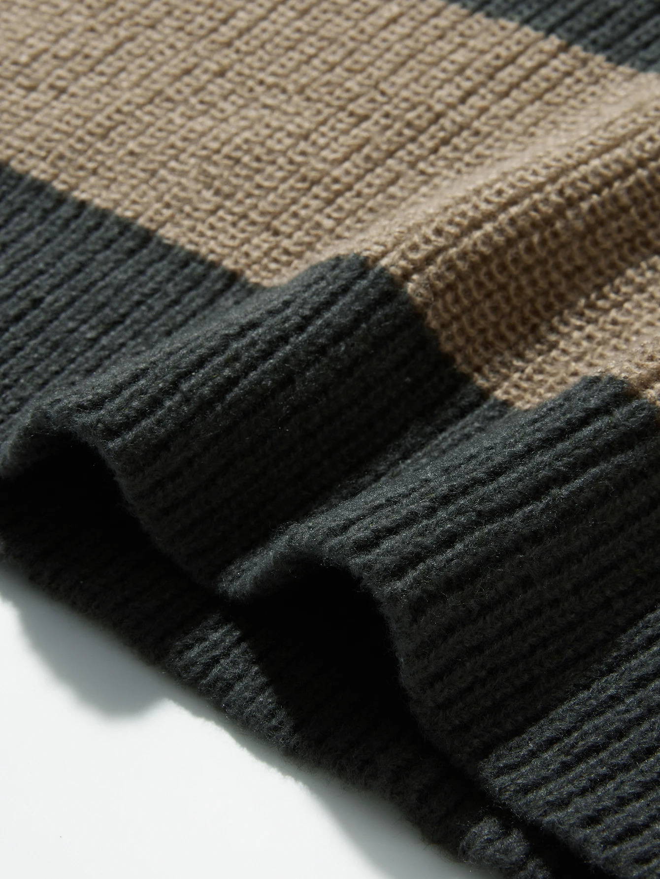 Loose Bottoming Sweater Casual Versatile Striped Pullover Mens Round Neck 251226