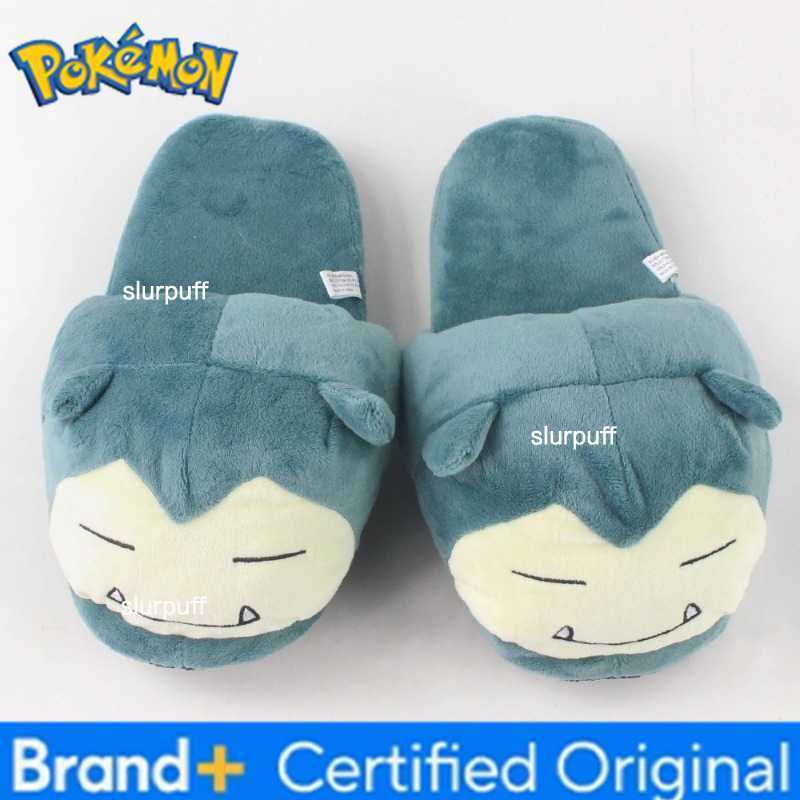 Pokemon Snorlax Cartoon Anime Cotton Slippers Plush Kawaii Winter Warm Shoes Indoor Non-slip Home Shoes Cute Adult Couple Gift W251226