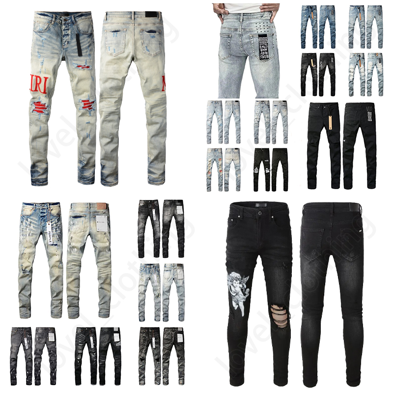 amirirjeans Ksubi Jeans Desig ner Pants For Men Women Fashion Pant purples Ksubii Baggy Genuine and black Slim F it jean Elasti c C as ual Long Men s High quality
