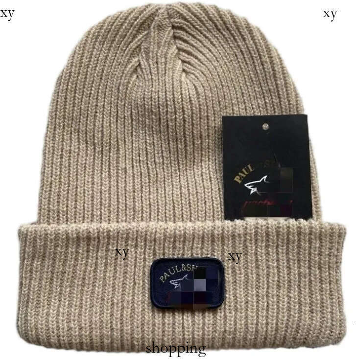 European designer Shark knitted beanies hats autumen winter warm Versatile hat men women Paul fish Beanies caps for outdoor sports ski