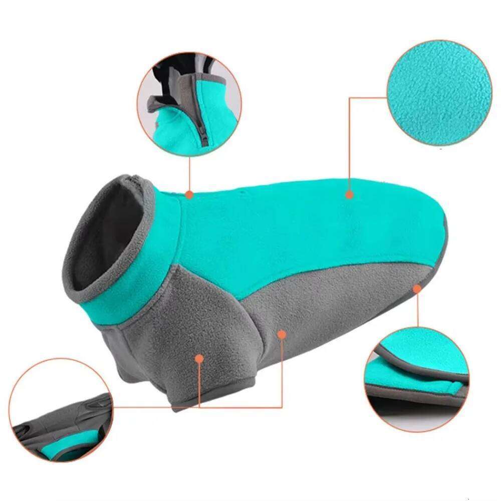 Pet Clothes Winter for Medium Puppy Super Stretch Sweatshirt Hoodies Dog Warm Fleece Vest 25T1226