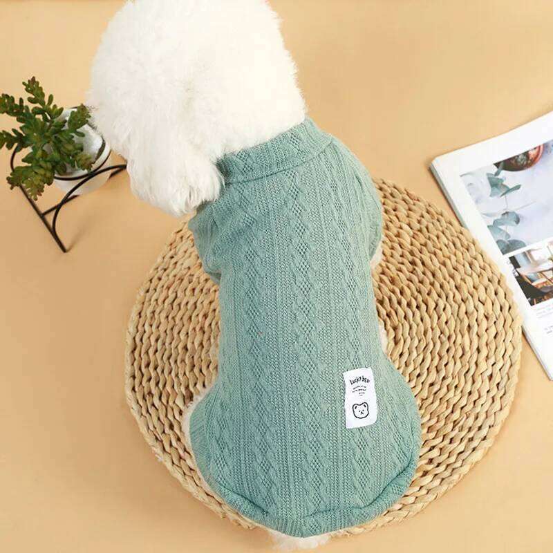 Classic Puppy Dog Knitting Sweater Winter Warm Clothes for Small Dogs Cats Vest Pet Clothing Apparel French Bulldog Costume 25T1226