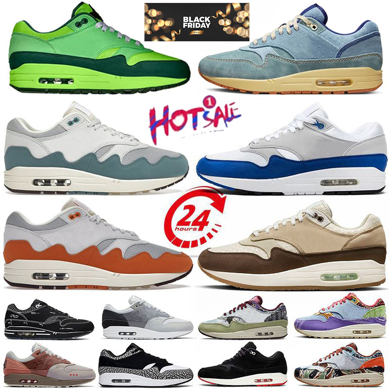 87s desiger shoes Patta 20th Anniversary Chlorophyll Photon Dust Wolf Grey triple black Big Bubble Sport Red men women running shoes sneakers