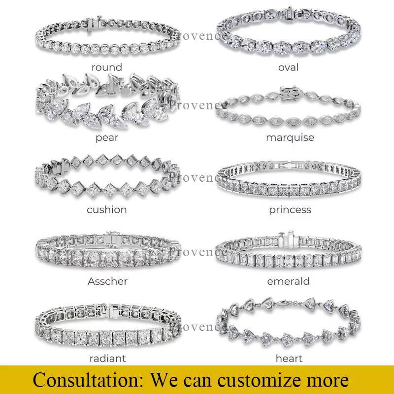 Cheapest Price custom size 5mm tennis bracelet 925sliver gold plated certificate moissanite made in China hip hop jewelry